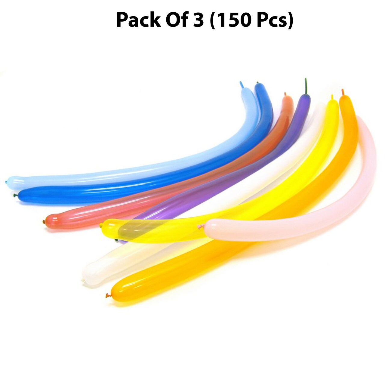 Deluxe Assorted Solid Color Sculpture Balloons - 60 Inch | RAHEEV®